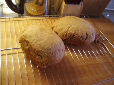 two loaves of bread