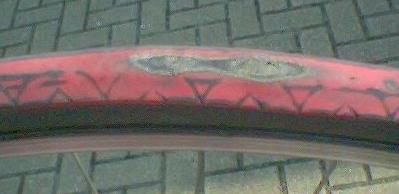 Shredded Back Tyre